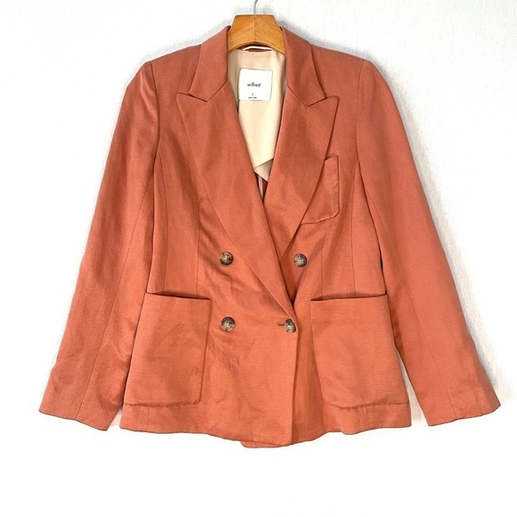 Aritzia Wilfred Remie Linen Blazer - Picture 4 of 16